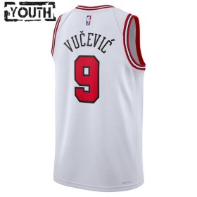 NBA Chicago Bulls Trikot Nikola Vucevic 9 Nike 2022-23 Association Edition Weiß Swingman - Kinder